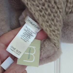 Maurices Taupe Faux Fur Scarf